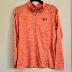 Women’s Under Armor – Activewear Top – Size Large – Orange – Bangladesh